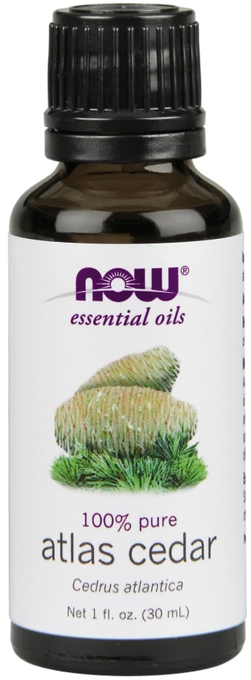 NOW Foods - Eteerinen öljy, Atlas Cedar Oil - 30ml – NOW Foods pakkaus