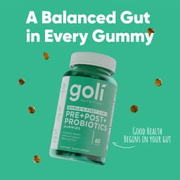 Goli Zero Sugar Pre + Post + Probiotics Gummies - 60 Gummies