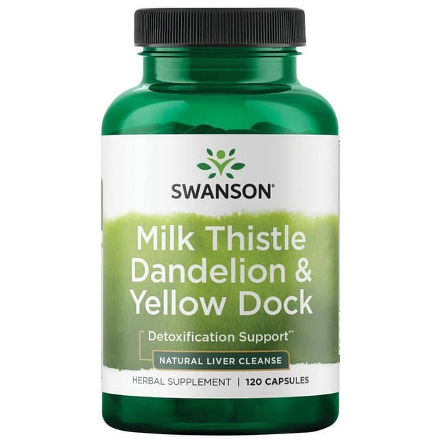 Swanson - Milk Thistle Dandelion & Yellow Dock - 120 Caps – Swanson
