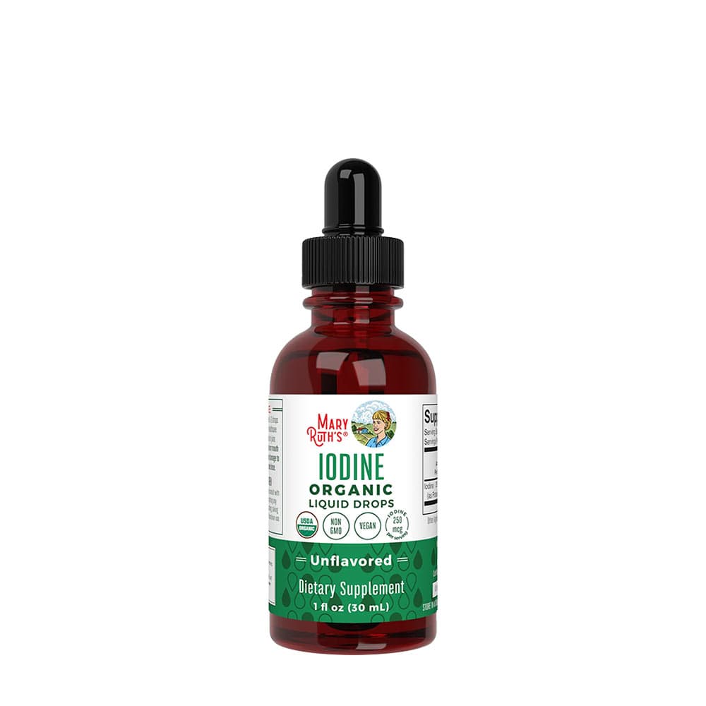 MaryRuth's - Iodine Organic Liquid Drops - 1 Fl oz – Maryruth'S förpackning