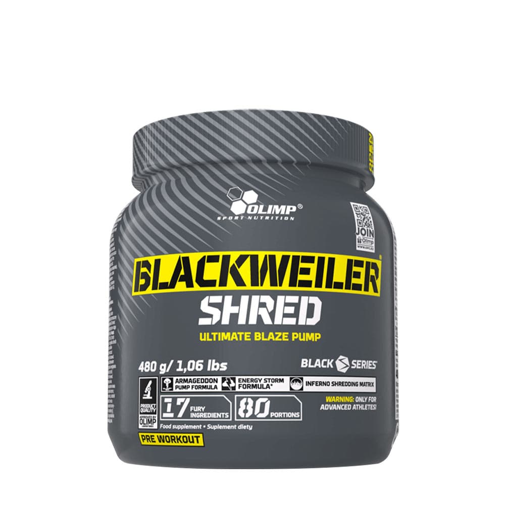 Olimp Labs - Shred - Exotic Orange, 480g – Olimp Labs förpackning