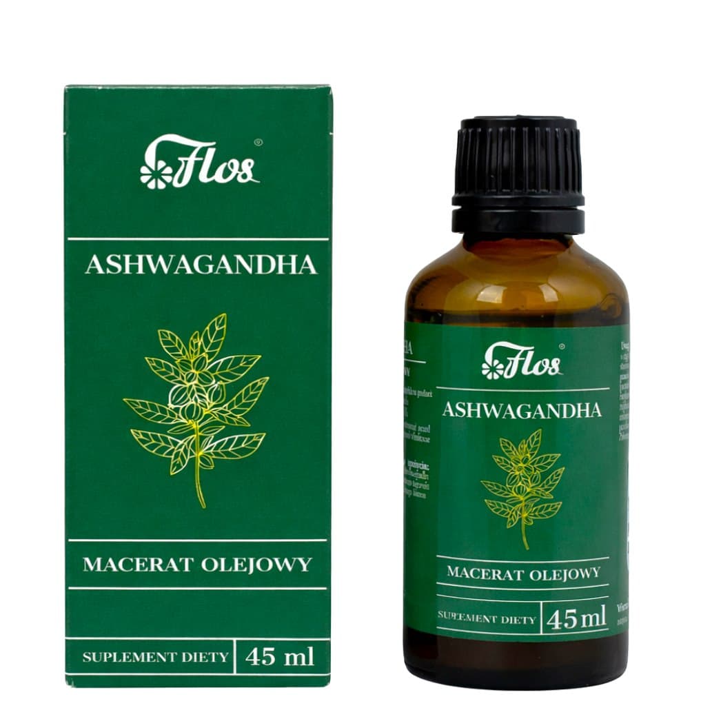 Flos - Ashwagandha Oil Macerate - 45 ml – Flos förpackning