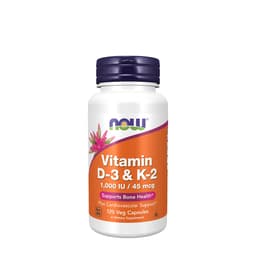 NOW Foods - Vitamin D-3 & K-2 - 120 Capsules