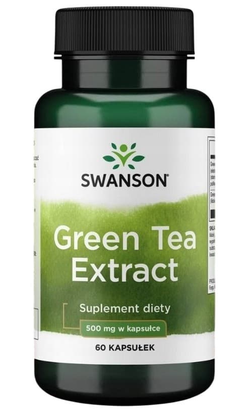 Swanson - Green Tea Extract - 500mg - 60 Caps – Swanson förpackning