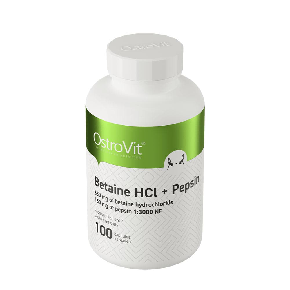 OstroVit - Betaine HCL + Pepsin - 100 Caps