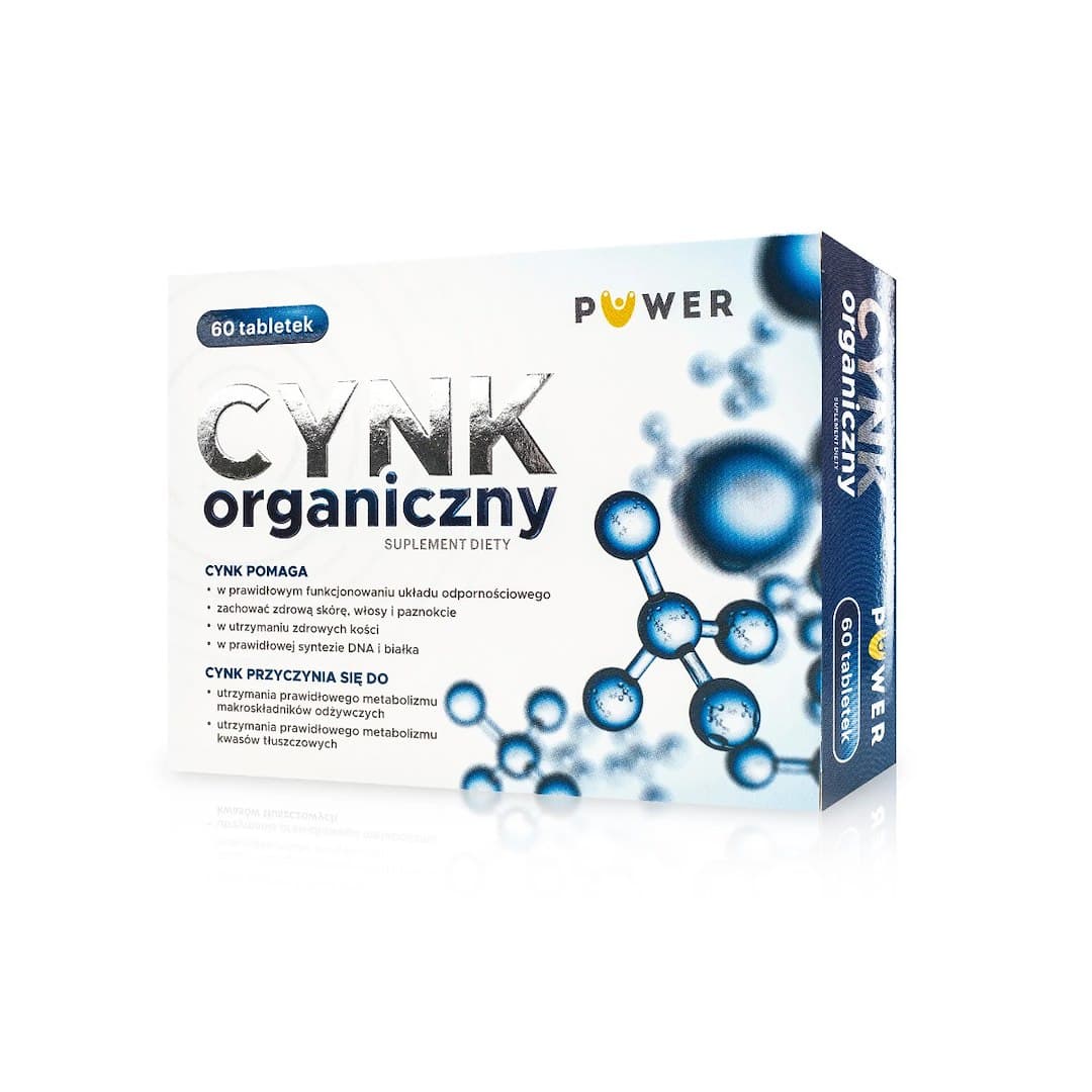 POWER - Organic Zinc - 60 Tabs – POWER förpackning