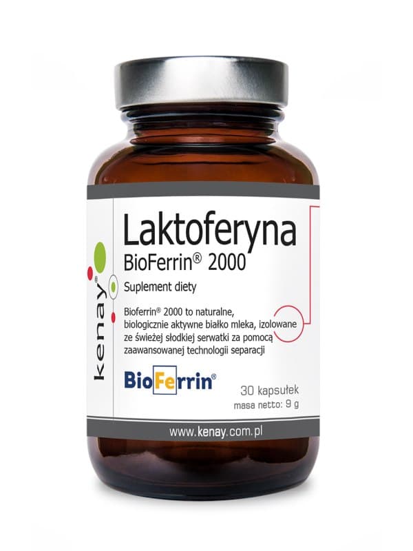 Kenay - Lactoferrin Bioferrin - 2000mg, 30 Caps