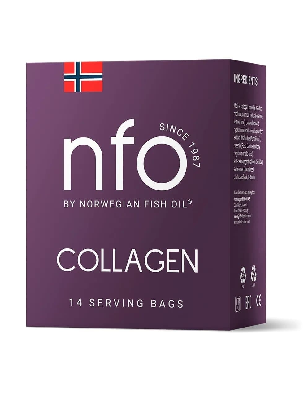 Nfö - Collagen - 14 Serving Bags – NFO förpackning