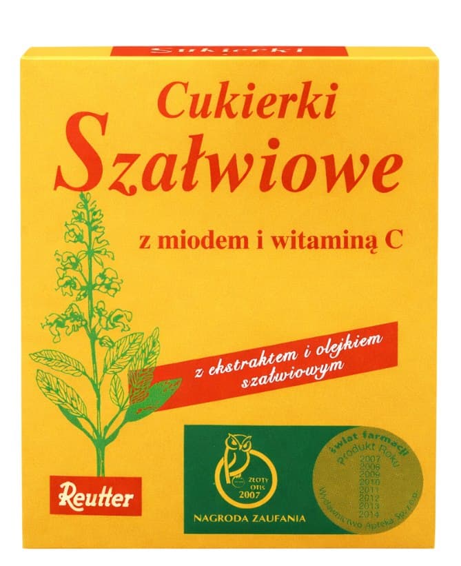 Reutter - Sage Candy with Honey and Vitamin C - 50g – Reutter förpackning