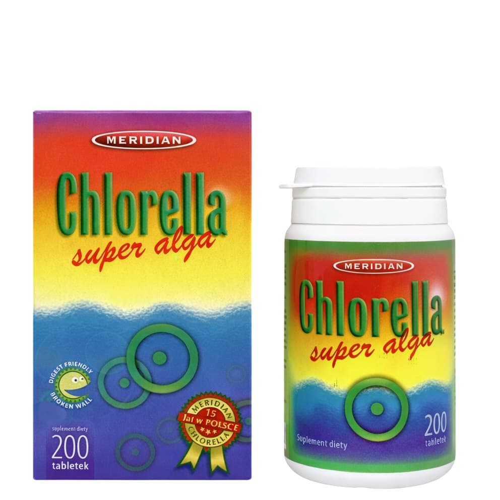 Meridian - Chlorella Tabs Brudt Cellevæg – Meridian emballage