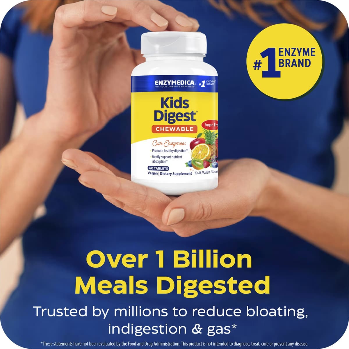 Enzymedica - Kids Digest - 60 purtavaa tablettia