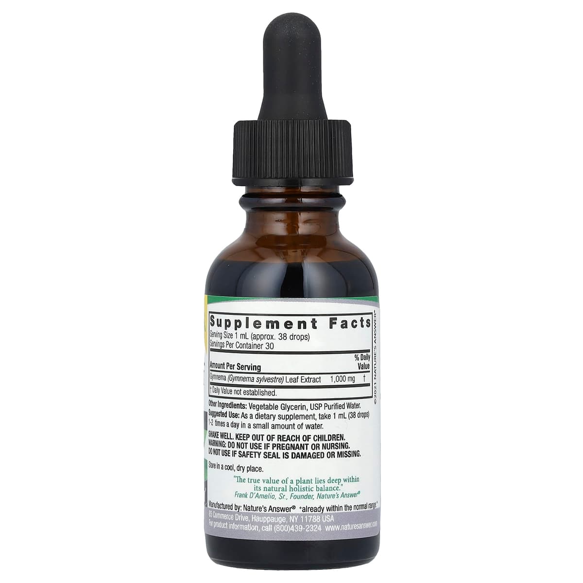 Nature's Answer - Gymnema Leaf Extract - 30ml