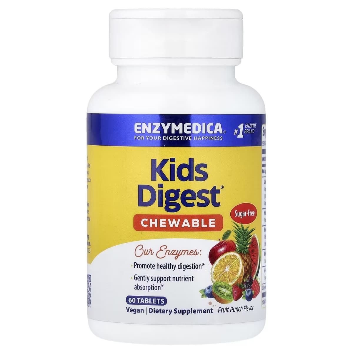 Enzymedica - Kids Digest - 60 purtavaa tablettia
