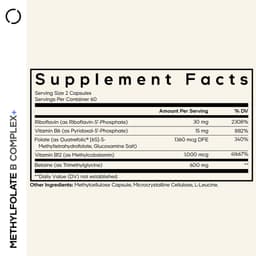 Codeage Methylfolate B Complex+ - 120 Vcaps - 120 Vegetable Caps