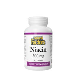 Natural Factors Niacin 500mg - 90 Tabs