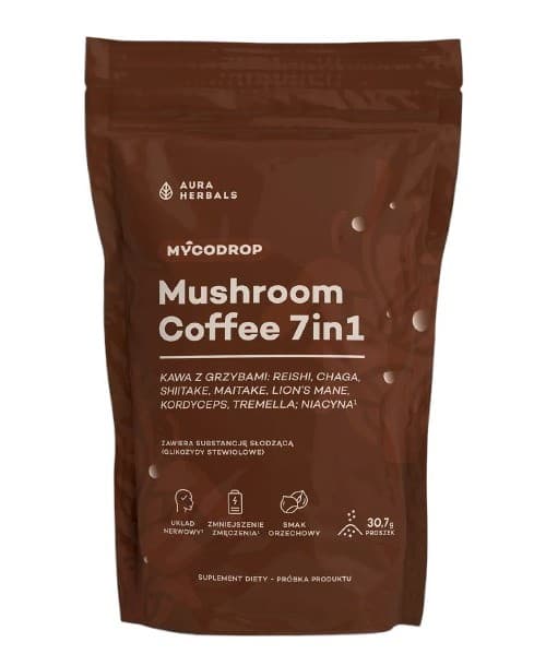 Aura Herbals - Mycodrop Mushroom Coffee 7In1