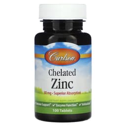 Carlson Labs - Chelated Zinc 30mg - 100 Tabs