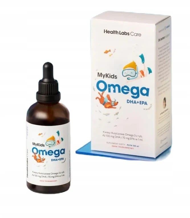 Health Labs Care - MyKids Omega DHA+EPA - 105ml – Health Labs Care förpackning