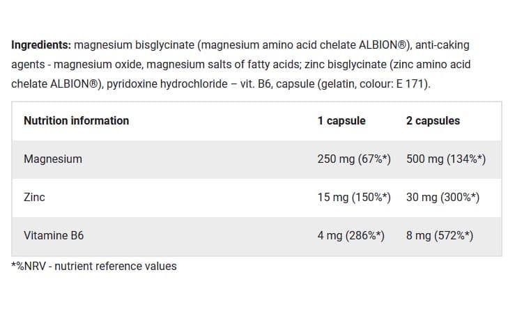Olimp Labs - Chelated Magnesium Zinc Boron Sport Formula - 60 Caps