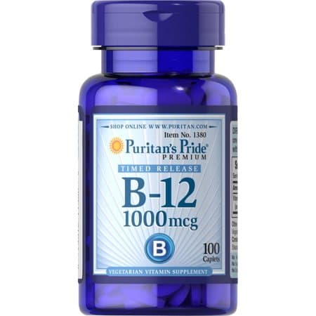 Puritan's Pride - B-12 Timed Release - 100 Capsules