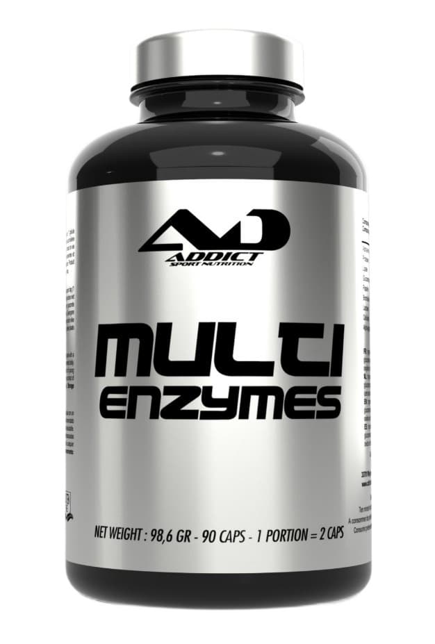 Addict Sport Nutrition - Multi Enzymes - 90 Caps – Addict Sport Nutrition förpackning