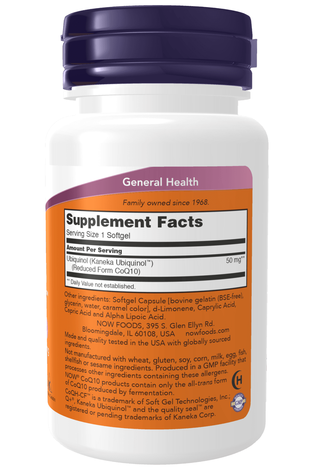 NOW Foods - Ubiquinol CoQH-CF - 60 softgels