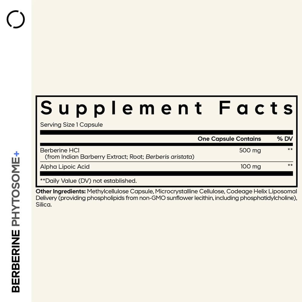 Codeage Berberine Phytosome+ - 60 Vcaps - 60 Vegetable Caps