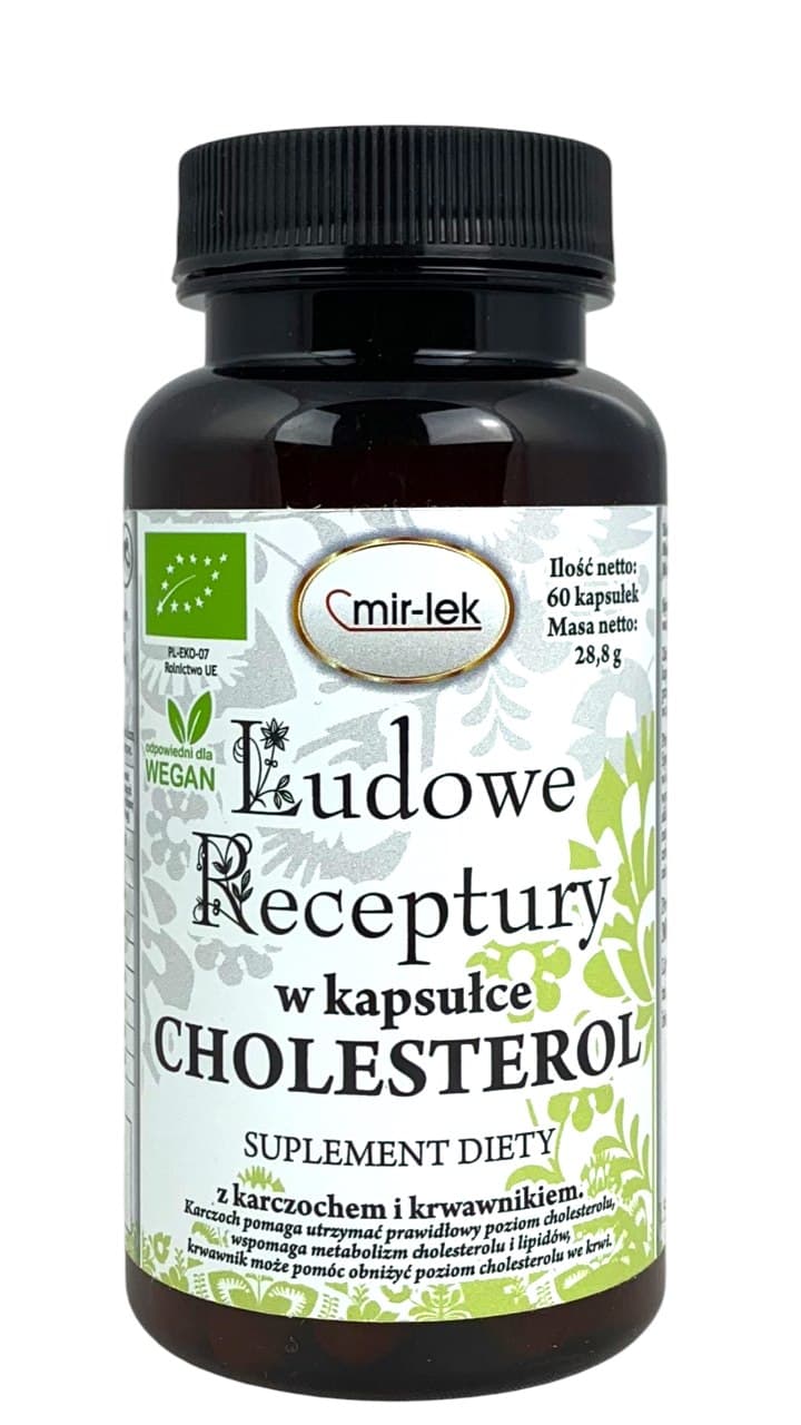 Mir-Lek - Cholesterol Support Organic - 60 Caps – Mir-Lek förpackning
