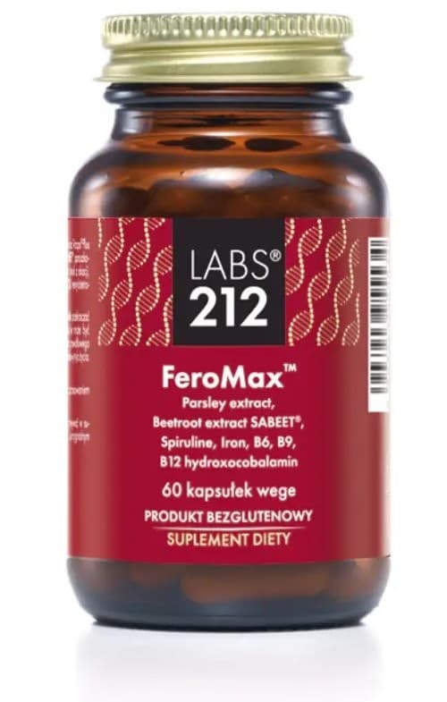 Labs 212 - Feromax - 60 Caps – LABS 212 förpackning