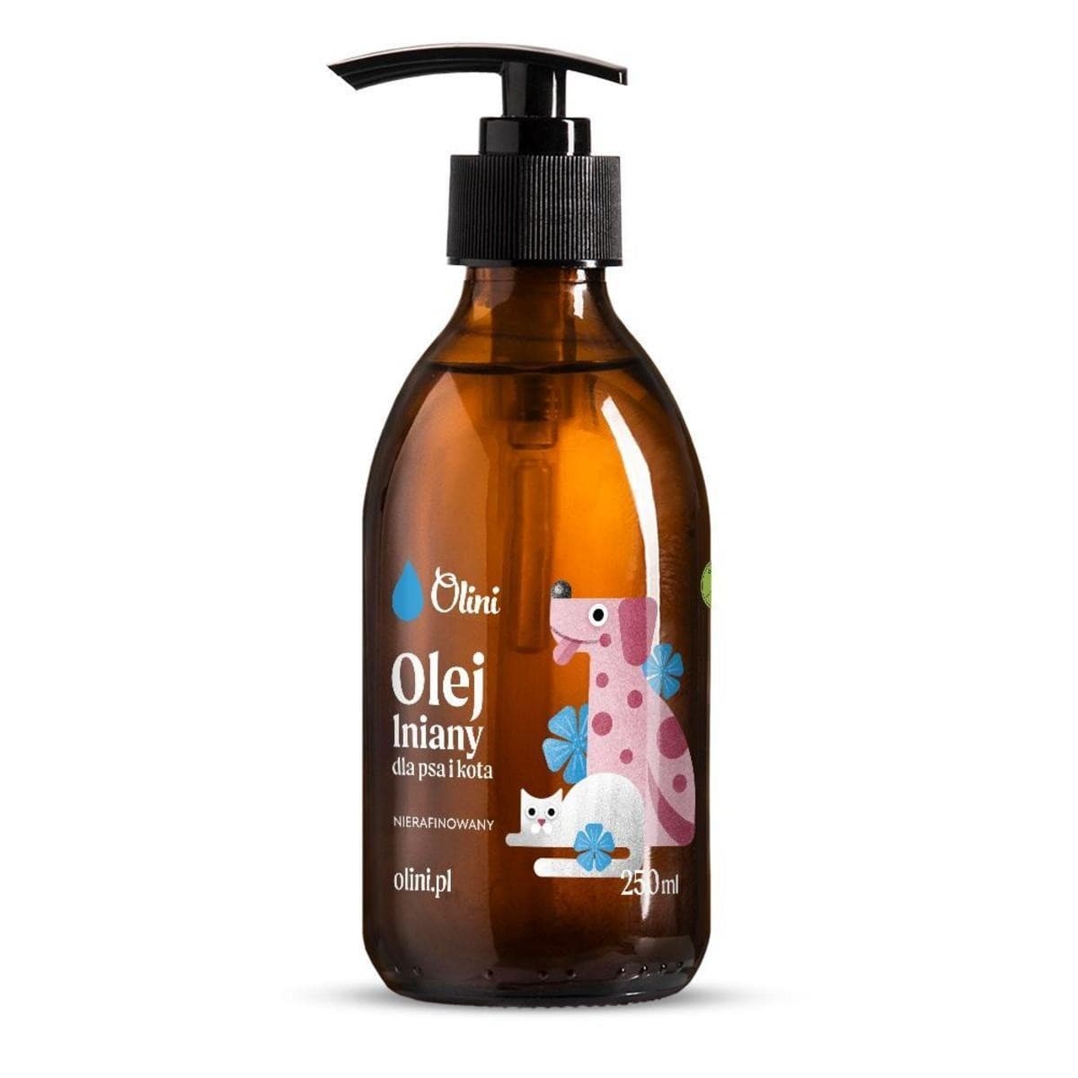 Olini - Flaxseed Oil for Dogs and Cats - 250ml – olini förpackning