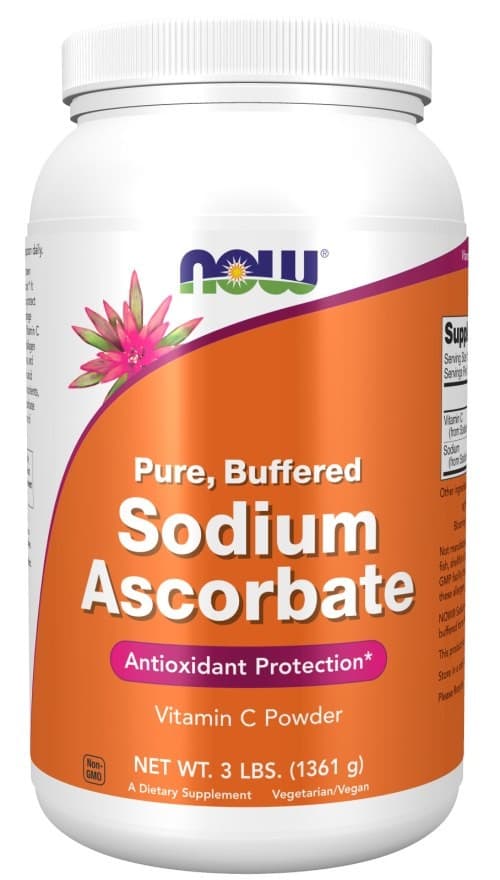 NOW Foods - Sodium Ascorbate - 1361g – NOW Foods förpackning