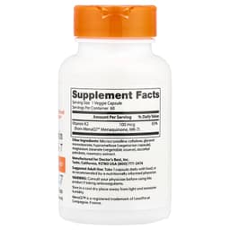 Doctor's Best - Natural Vitamin K2 MK-7 With Menaq7 - 60 Vcaps