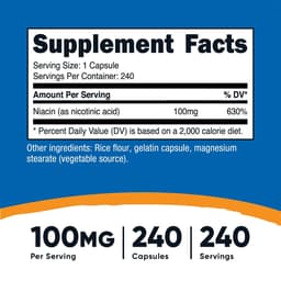 Nutricost - Niacin - 240 Caps
