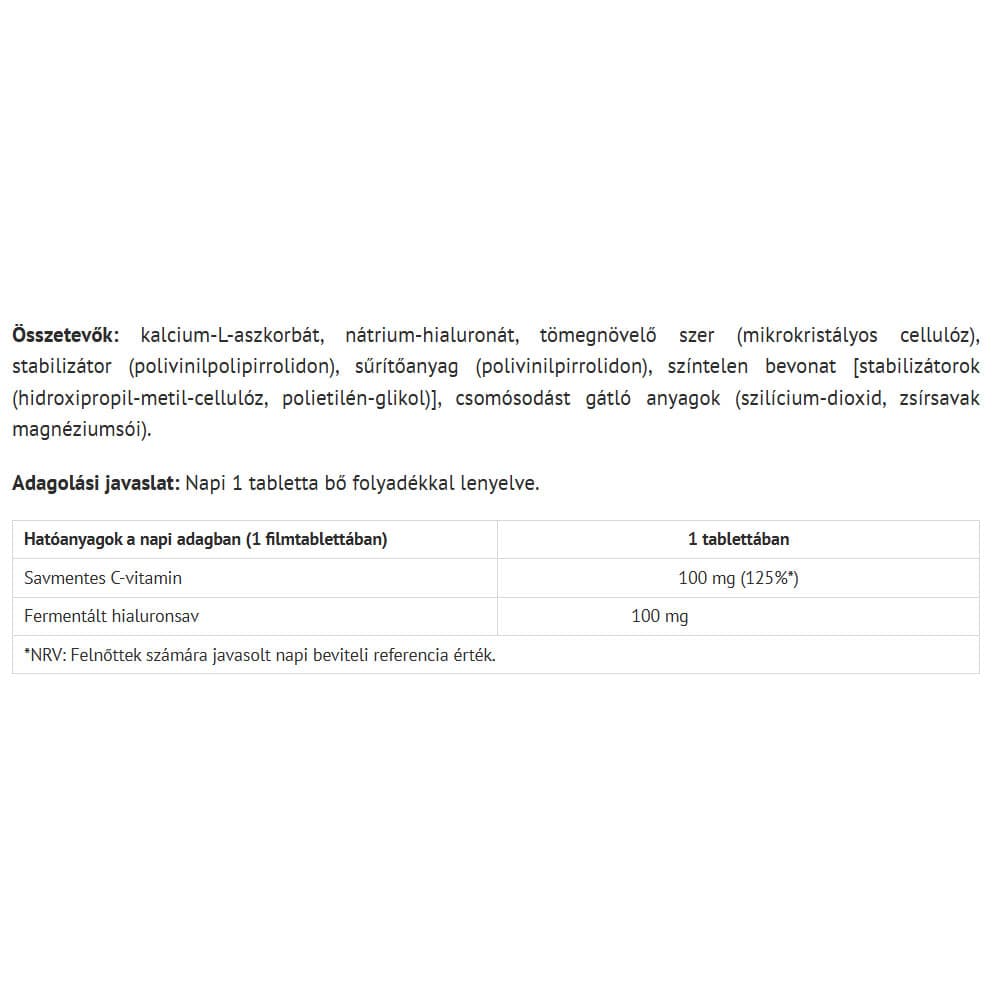Natur Tanya - Fermented Hyaluronic Acid - 30 Tabs