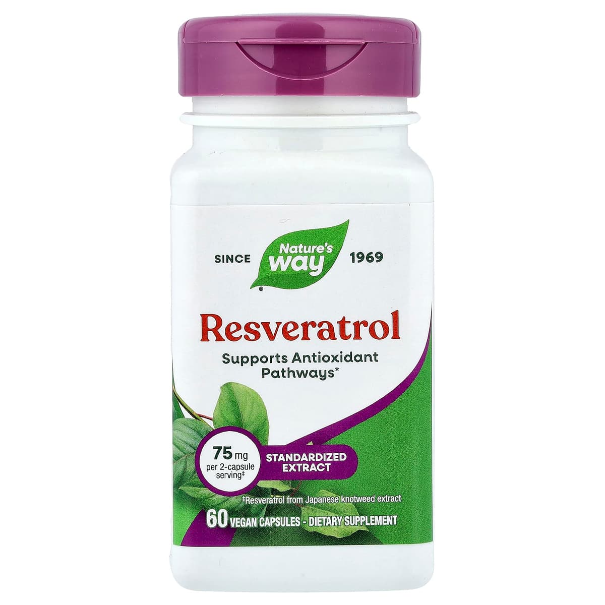 Nature'S Way - Resveratrol - 60 Kapsler
