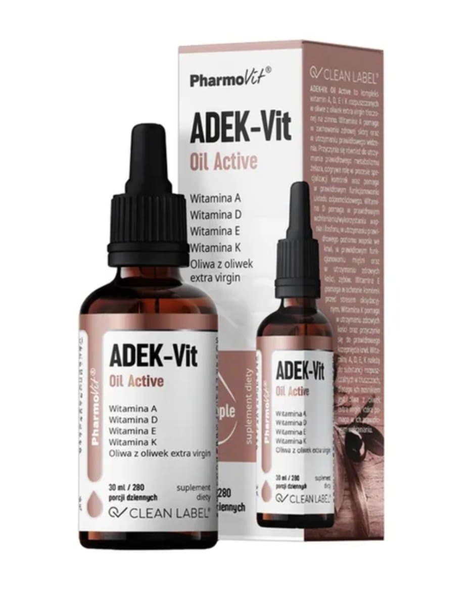 Pharmovit ADEK-Vit Active 30 ml – Pharmovit förpackning
