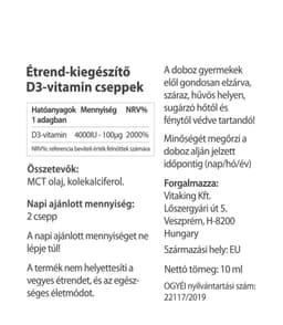 Vitaking - Natural Vitamin D3 - 10ml (320 Drops)