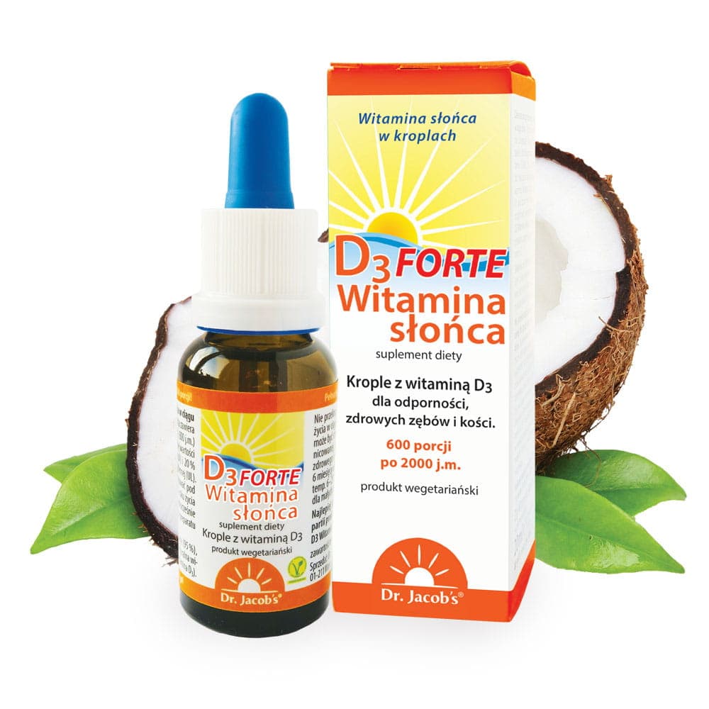 Dr. Jacob's - D3 Forte Vitamin Sun - 20 ml – Dr. Jacob's förpackning