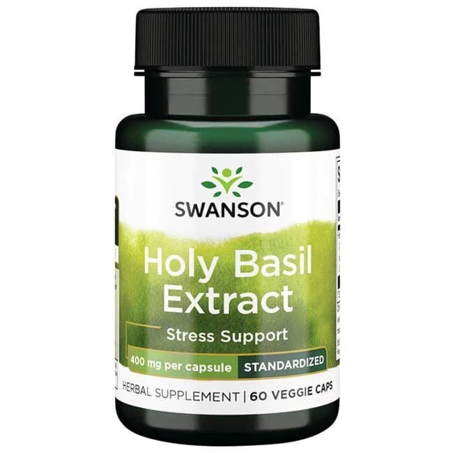 Swanson - Holy Basil Extract - 30 Caps – Swanson förpackning