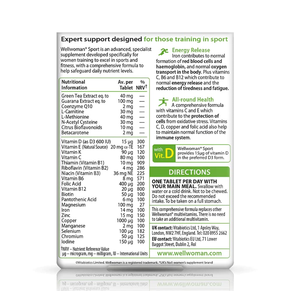 Vitabiotics - Wellwoman Sport - 30 Tabs