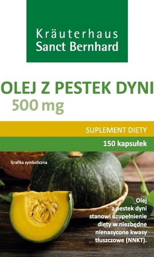 Kräuterhaus Sanct Bernhard - Pumpkin Seed Oil - 150 Caps