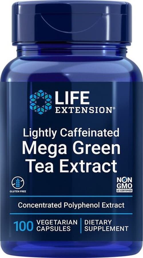Life Extension - Lightly Caffeinated Mega Green Tea Extract - 100 Vcaps