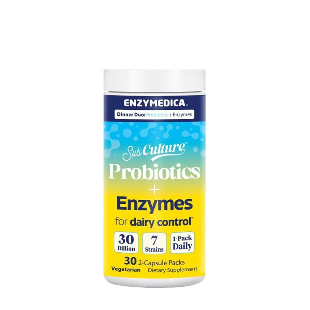 Enzymedica - SubCulture Dinner Duo Probiotics + Enzymes – Enzymedica förpackning