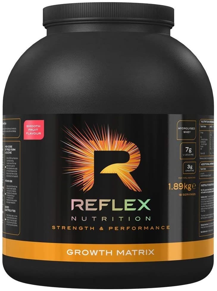 Reflex Nutrition - Growth Matrix - Rich Chocolate, 1890g – Reflex Nutrition förpackning