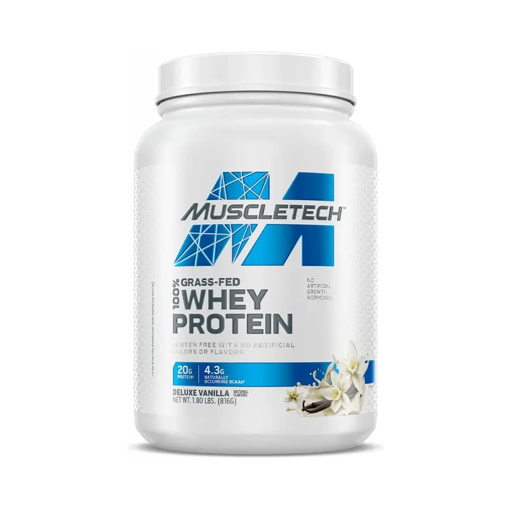 MuscleTech 100% Græs-foedt Valleprotein – Muscletech emballage