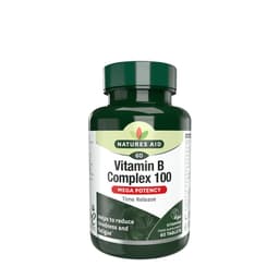 Natures Aid - Vitamin B Komplet 100 Mega Potency Time Release - 60 Tabletter