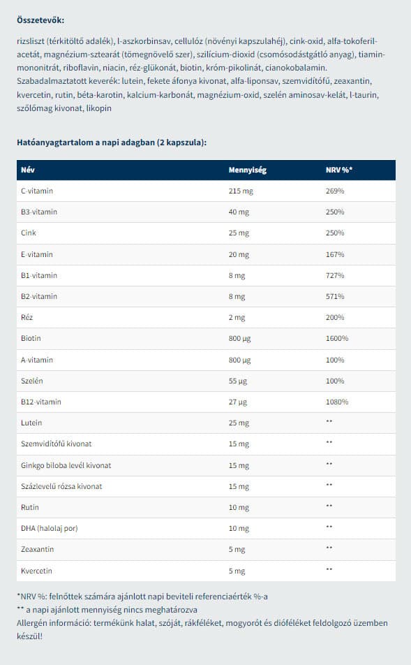 Usa Medical - Näkökyvyn tuki - 60 kapselia