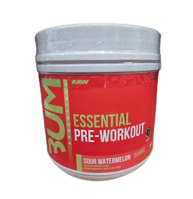 Raw Nutrition - Cbum Essential Pre-Workout, Sour Watermelon - 405g – Raw Nutrition