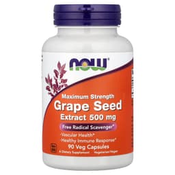 NOW Foods - Grape Seed Extract 500mg Maximum Strength