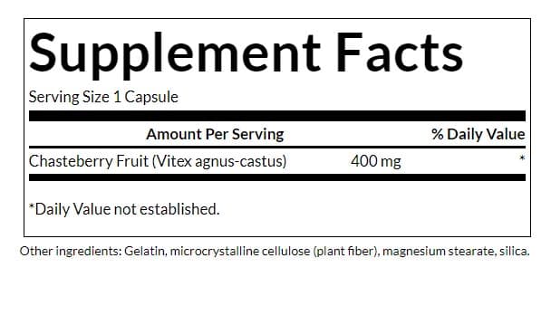 Swanson - Full Spectrum Chasteberry Fruit - 120 Caps